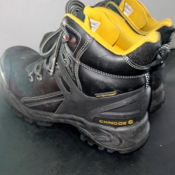 Chinook Men\'s Hammerhead Work Boot‎ Waterproof Steel Toe Size 11 Black